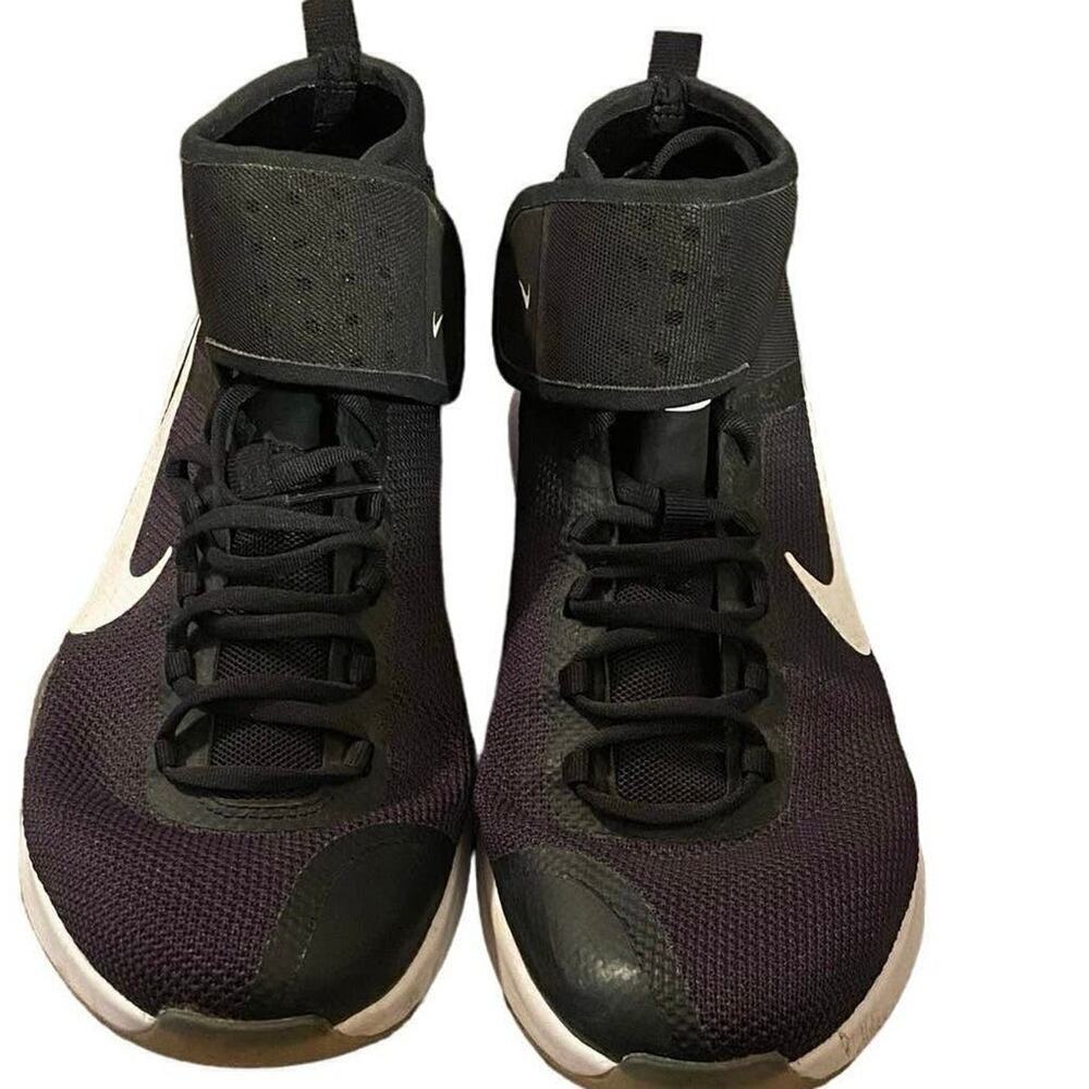 NIKE Women's Air Zoom High Tops w/ Hook & Loop, Black/White, Size  8